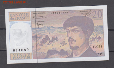 Франция 1997 20 франков пресс до 18 10 - 270