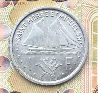 Сен Пьер и Микелон 1 франк 1948 Парусник до 16.10 в 22.00 - IMG_E1172.JPG