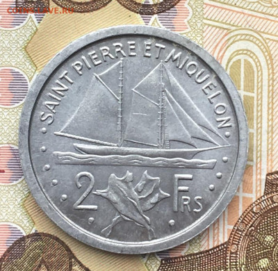 Сен Пьер и Микелон 2 франка 1948 Парусник до 16.10 в 22.00 - IMG_E1174.JPG