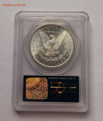 США. 1 доллар Моргана 1880 S PCGS MS64. Старый слаб. Серебро - 8