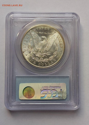 США. 1 доллар Моргана 1881 S PCGS MS64. Серебро - 8