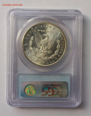 США. 1 доллар Моргана 1881 S PCGS MS64. Серебро - 5