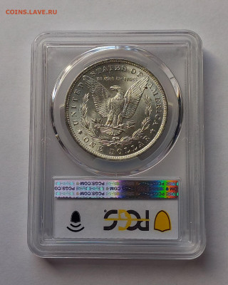 США. 1 доллар Моргана 1885 О PCGS MS64. Серебро - 6