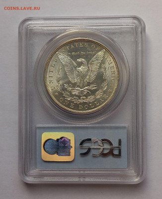 США. 1 доллар Моргана 1886 Р PCGS MS64. Серебро - 7