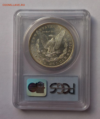 США. 1 доллар Моргана 1886 Р PCGS MS64. Серебро - 5