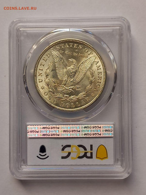 США. 1 доллар Моргана 1921 Р PCGS MS63. Серебро - 7