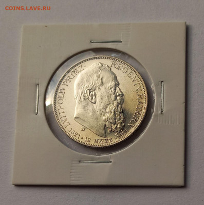 Германия. Бавария. 2 марки 1911 D. Луитпольд. Серебро. UNC. - 4