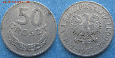 Польша 50 грошей 1975 до 20-10-24 в 22:00 - Польша 50 грошей 1975     7779