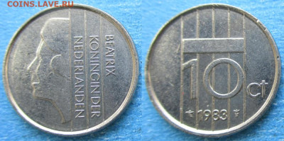 Нидерланды 10 центов 1983 до 20-10-24 в 22:00 - Нидерланды 10 центов 1983    11873