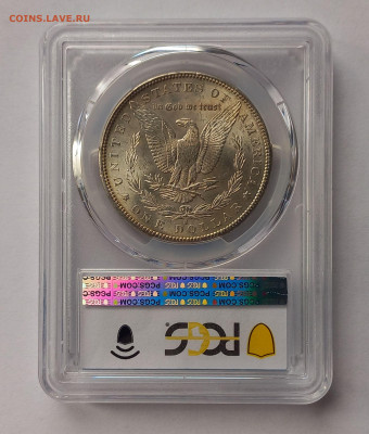 США. 1 доллар Моргана 1882 S PCGS MS63. Серебро - 5