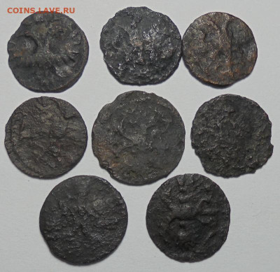 Полушки 1719-1722 гг.ВРП. 8 шт. До 20.10.2024 - 02.JPG
