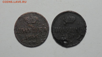 Полушки 1856,1857 гг. До 20.10.2024 - 01.JPG