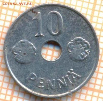 Финляндия 10 пенни 1944 г., до 21.10.2024 г. в 22.00 по Моск - Финляндия 10 пенни 1944 1635а