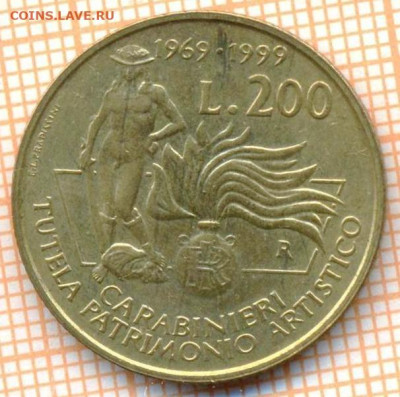 Италия 200 лир 1999 г., до 21.10.2024 г. в 22.00 по Москве - Италия 200 лир 1999 1656