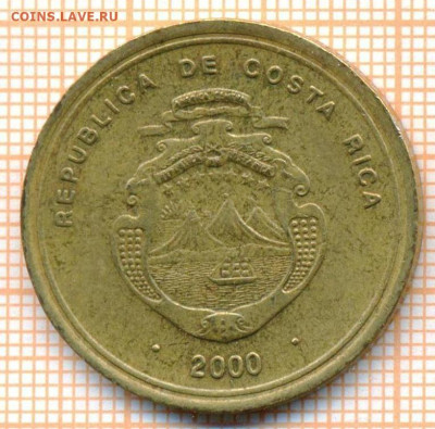 Коста-Рика 100 колонов 2000 г., до 21.10.2024 г. в 22.00 по - Коста Рика 100 колон 2000 20 92