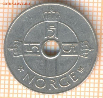 Норвегия 1 крона 1998 г., до 21.10.2024 г. в 22.00 по Москве - Норвегия 1 крона 1998 1673а