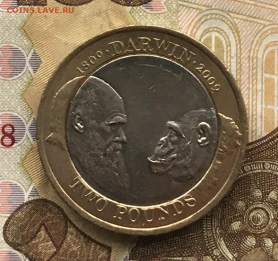 Великобритания 2 фунта 2009 Дарвин до 22.10. в 22.00 - IMG_E1386.JPG