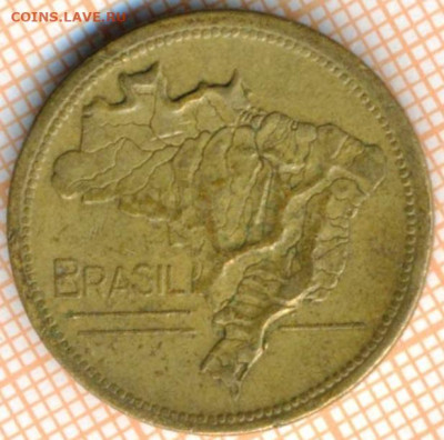 Бразилия 2 крузейро 1947 г., до 22.10.2024 г. в 22.00 по Мос - Бразилия 2 крузейро 1947 792а