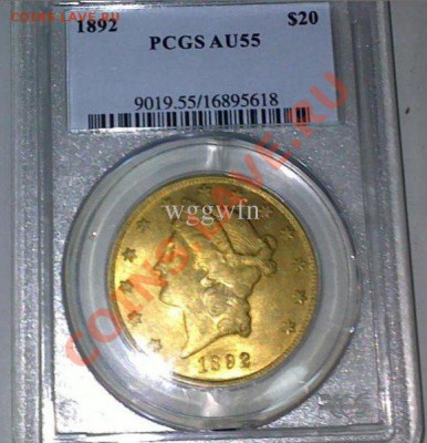 20$ 1892  ЗОЛОТО - 1892-gold-coins-PCGS-MS-United-States-coins-2500-