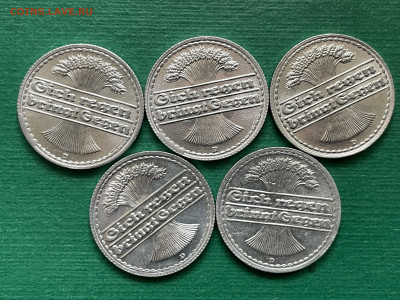 50 пфеннигов 1922 года D, 5 шт. До 20.10.24 - IMG_1098