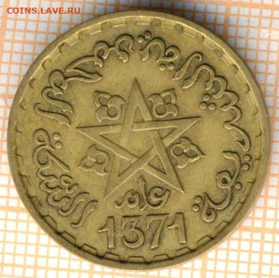 Марокко 20 франков 1952 г., до 22.10.2024 г. в 22.00 по Моск - Марокко 20 франков 1952 1696
