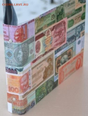 Альбом горизонтальный с листами  на 20 банкнот . - АМЛГБ-5