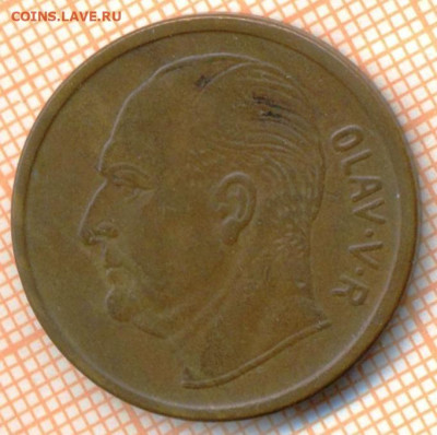 Норвегия 5 эре 1969 г., до 22.10.2024 г. в 22.00 по Москве - Норвегия 5 эре 1969 1704а