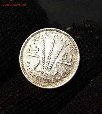 Австралия 3 пенса 1951г серебро ДОСТОЙНАЯ В БЛЕСКЕ До 22.10 - 20241015_224120