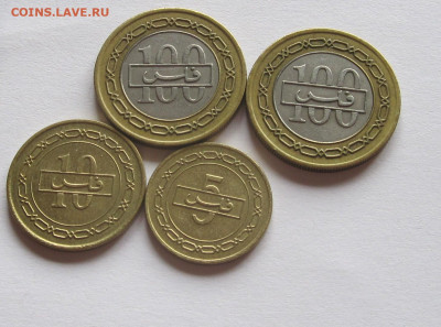 5 10 100 и 100 филсов 1992 Бахрейн 4 монеты 19.10 22:25 - IMG_8589.JPG