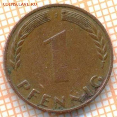 Германия 1 пф 1949 г., до 23.10.2024 г. в 22.00 по Москве - Германия 1 пф 1949 1624а