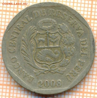 Перу 1 соль 2008 г., до 24.10.2024 г. в 22.00 по Москве - Перу 1 соль 2008 1584