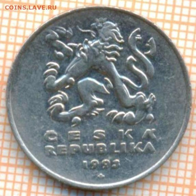 Чехия 5 крон 1993 г., до 24.10.2024 г. в 22.00 по Москве - Чехия 5 крон 1993 1268а