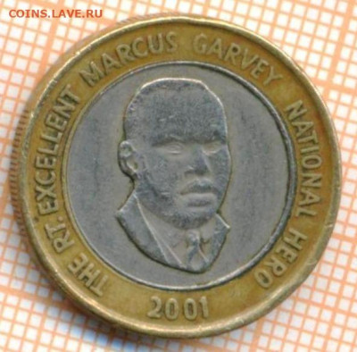 Ямайка 20 долларов 2001 г., до 24.10.2024 г. в 22.00 по Моск - Ямайка 20 долларов 2001 1276