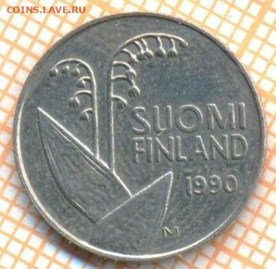 Финляндия 10 пенни 1990 г., до 25.10.2024 г. в 22.00 по Моск - Финляндия 10 пенни 1990 1361