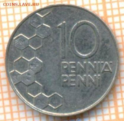 Финляндия 10 пенни 1990 г., до 25.10.2024 г. в 22.00 по Моск - Финляндия 10 пенни 1990 1361а