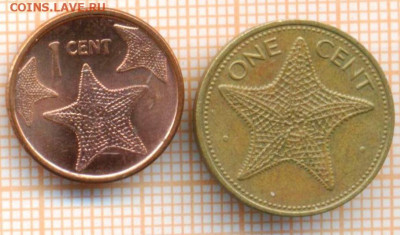 Багамы 1 цент 1977,2009 г., до 25.10.2024 г. в 22.00 по Моск - Багамы 1 цент 1977 2009 1405а