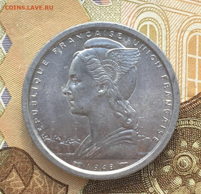 Сен Пьер и Микелон 2 франка 1948 Парусник до 25.10 в 22.00 - IMG_E1775.JPG