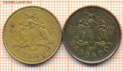 Барбадос 5 центов 1988,2009 г., до 25.10.2024 г. в 22.00 по - Барбадос 5 центов 1988 2009 1470