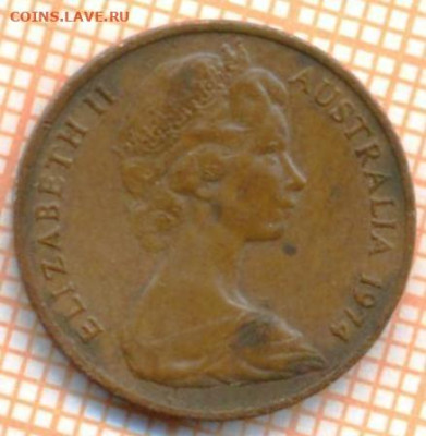 Австралия 1 цент 1974 г., до 25.10.2024 г. в 22.00 по Москве - Австралия 1 цент 1974 1476