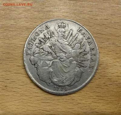 Курфюршество Бавария Максимилиан III Талер 1771 Дева Мария - kurfjurshestvo_bavarija_maksimilian_iii_taler_1771_deva_marija_krona_shajba_serebro