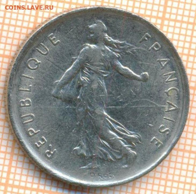 Франция 5 франков 1971 г., до 26.10.2024 г. в 22.00 по Москв - Франция 5 франков 1971 1505а