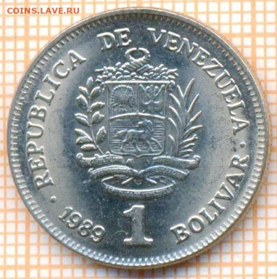 Венесуэла 1 боливар 1989 г., до 26.10.2024 г. в 22.00 по Мос - Венесуэла 1 боливар 1989 1735