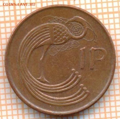 Ирландия 1 пенни 1996 г., до 26.10.2024 г. в 22.00 по Москве - Ирландия 1 пенни 1996 1542а