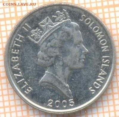 Соломоновы острова 5 центов 2005 г., до 27.10.2024 г. в 22.0 - Соломоны 5 центов 2005 1671а