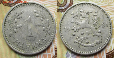 Финляндия 1 марка 1931 до 28-10-24 в 22:00 - Финляндия 1 марка 1931    247-к169-13353