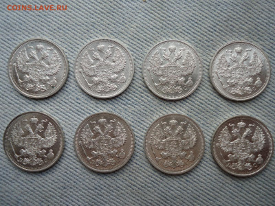 15, 20 копеек 1913-1916 гг. Лот из 18 кладовых монет - DSC05436.JPG