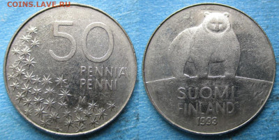 Финляндия 50 пенни 1993 до 28-10-24 в 22:00 - Финляндия 50 пенни 1993 M    12746