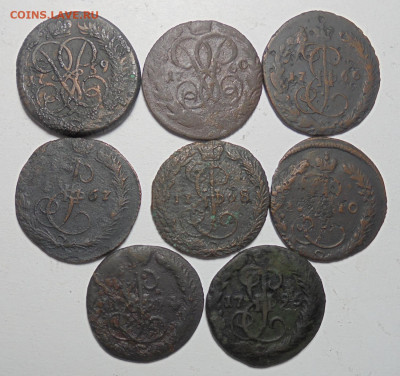 Денга 1759 -1795 гг. 8 шт. Разные. До 27.10.2024 - 01.JPG