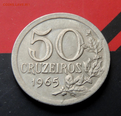 Бразилия 50 крузейро 1965 в блеске до 29.10.2024 - Браз 50.JPG