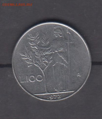 Италия 1972 100 лир до 28 10 - 271
